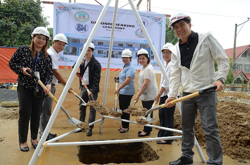 Ground breaking celebrations for a new school building in San Jose del Monte, Bulacan