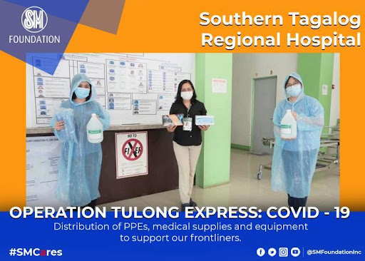 SM Foundation provides medical supplies to more CALABARZON hospitals