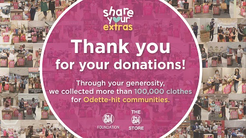 The SM Store to distribute more than 100,000 clothing donations to Odette-hit communities