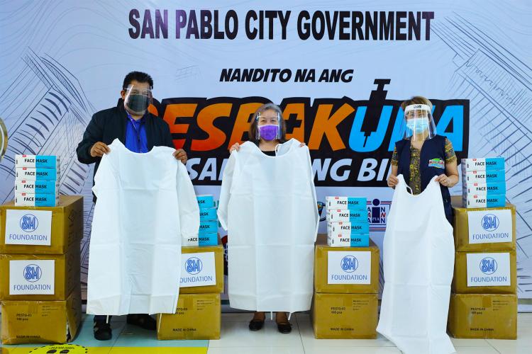 SM ramps up support for San Pablo City in fight against COVID-19