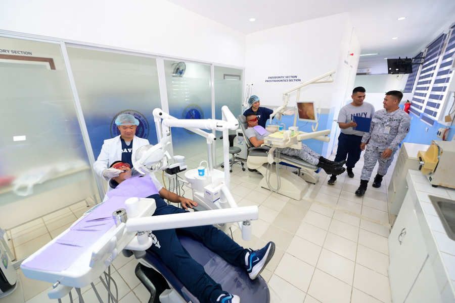 Patients undergo dental care and treatment using high-quality facilities and devices at the Naval Base Rafael Ramos Medical and Dental Dispensary’s Endodontic and Prosthodontics Sections.